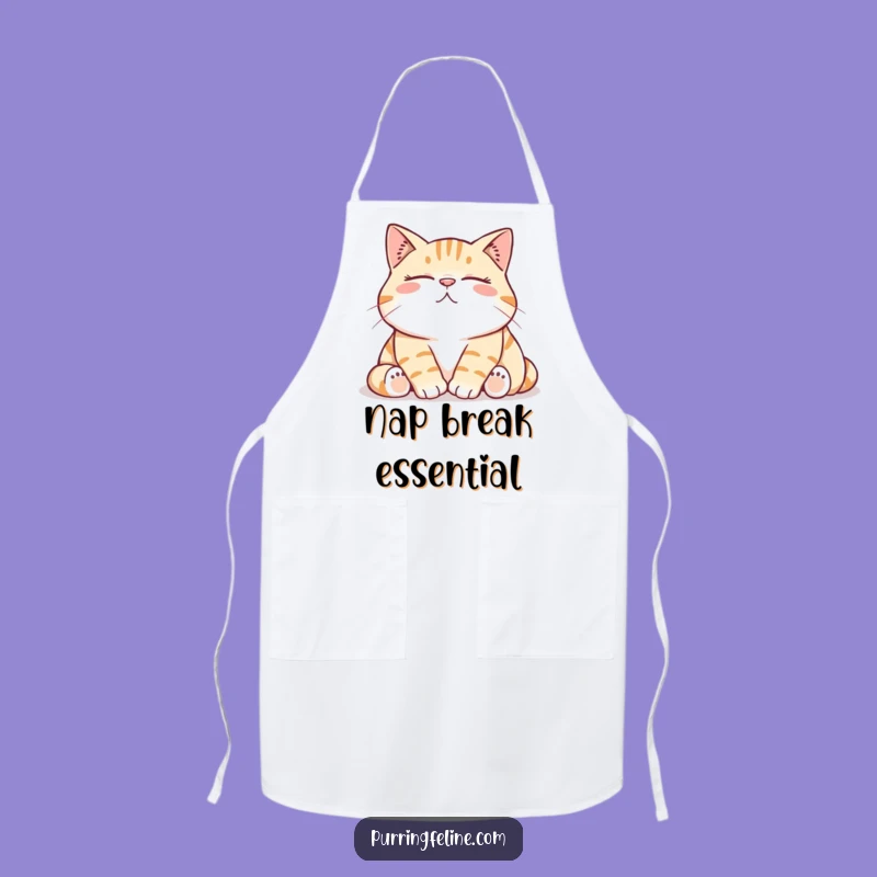 Funny Cat Apron: Cook with the Contented Rumble, Hilarious Kitchen Accessory for Pet Lovers