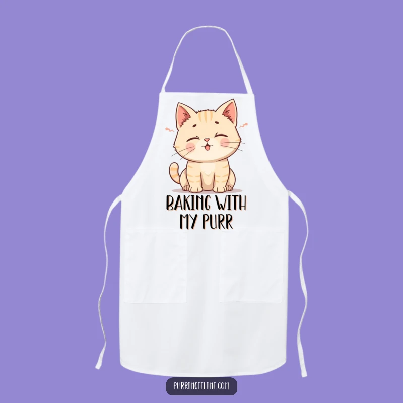 Funny Cat Rumble Apron: Chef's Gift for Cat Lovers Who Enjoy Peaceful Kitchen Purrs