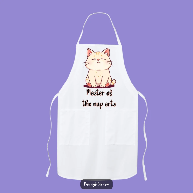 Funny Purring Cat Apron: Cook with Feline Charm and Humor!