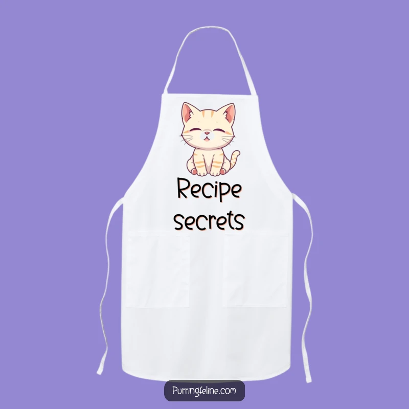 Funny Attentive Cat Cub Apron - Kitchen Focus for Cat Lovers