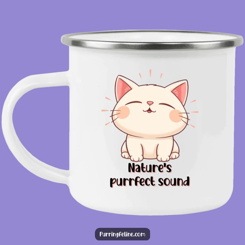 Funny Zen Cat Sound Camping Mug: Adventure with Peaceful Vibes