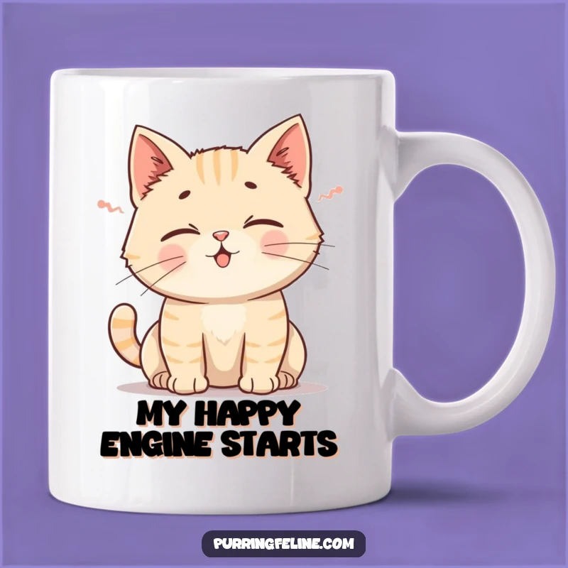 Funny Cat Rumble Mug: Perfect Gift for Cat Lovers Who Appreciate Gentle Purrs