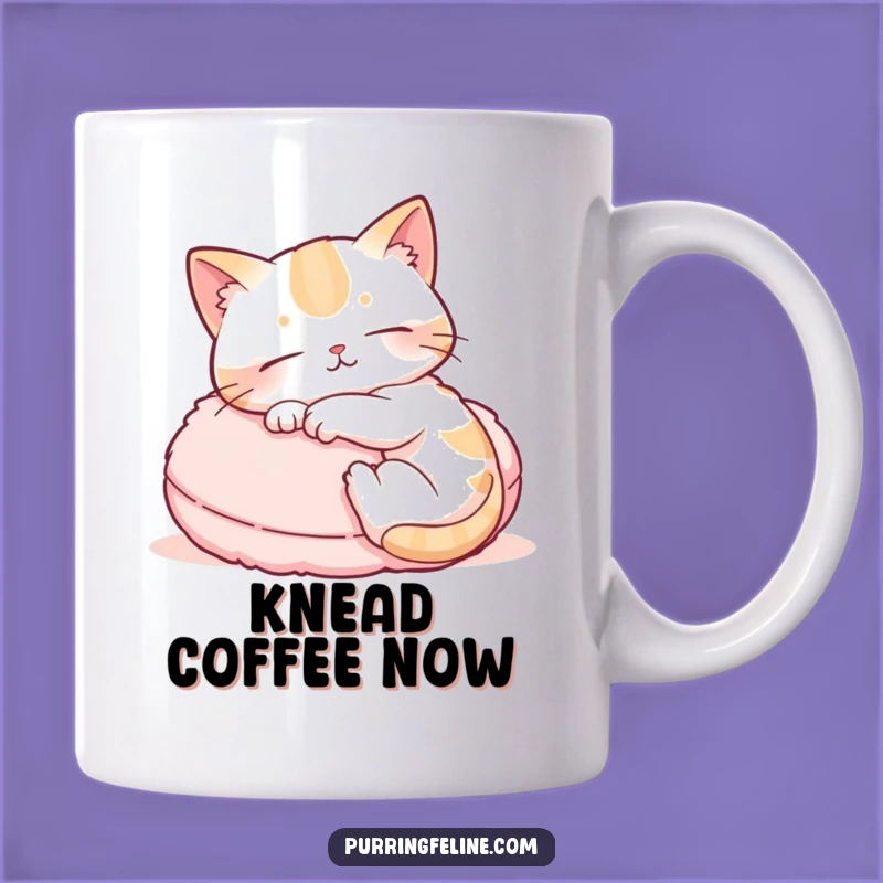 Funny Kneading Cat Mug: Stress Relief Humor for Cat Lovers, Perfect Gift