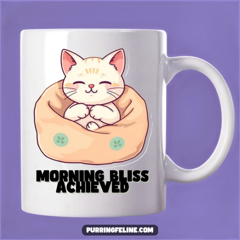 Funny Cozy Cat Mug: Harmonious Purrs, Perfect Funny Gift for Cat Comfort Lovers