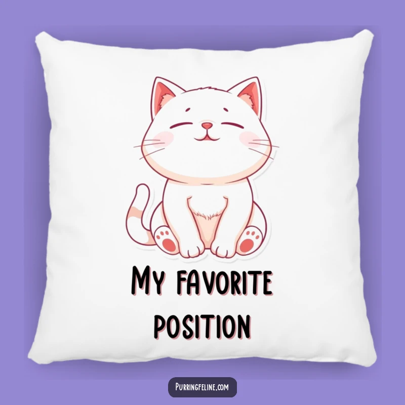 Funny Relaxed Cat Pillow: Soft Cushion for Cat Lovers Seeking Comfort and Gentle Purrs