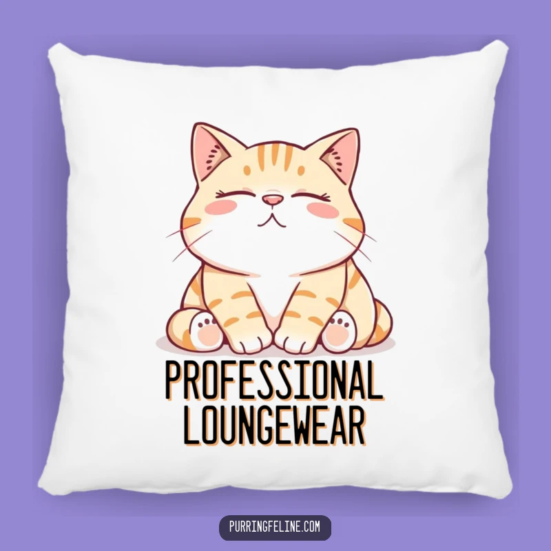 Funny Cat Pillow: Hug the Contented Rumble, Soft & Hilarious Couch Companion