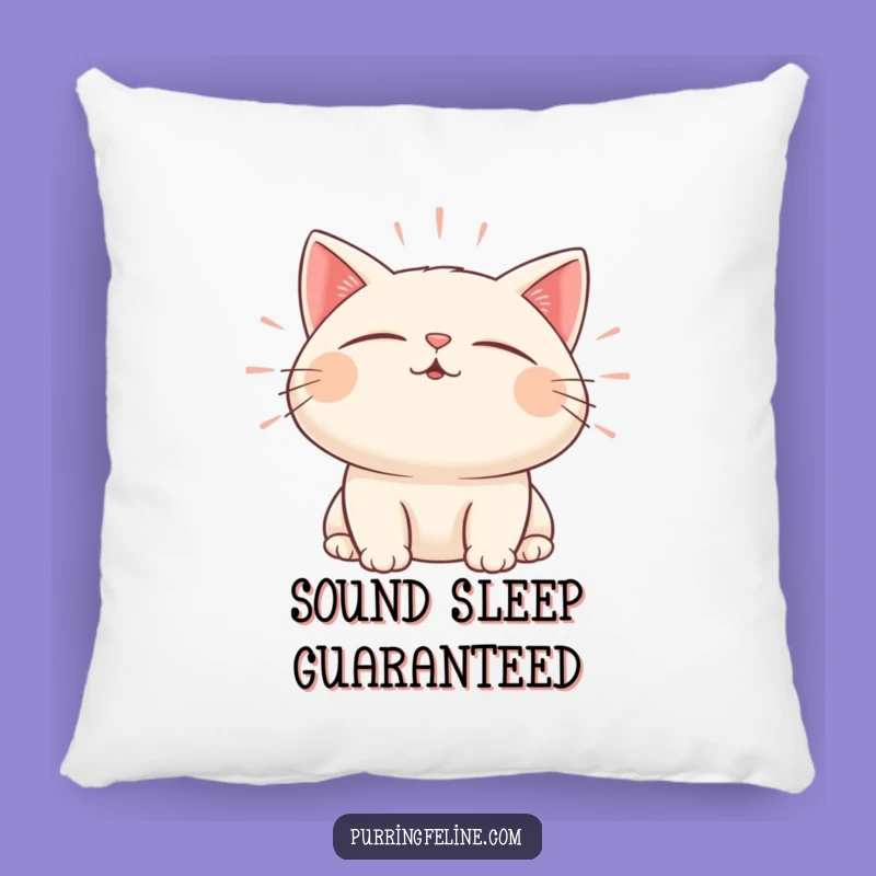 Funny Zen Cat Sound Pillow: Cozy Up with Peaceful Vibes