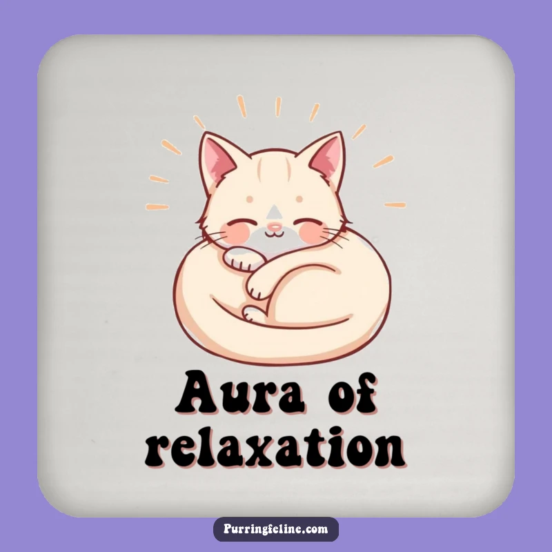Funny Contentment Coasters: Radiate Peace & Style, Cute Funny Gift Set