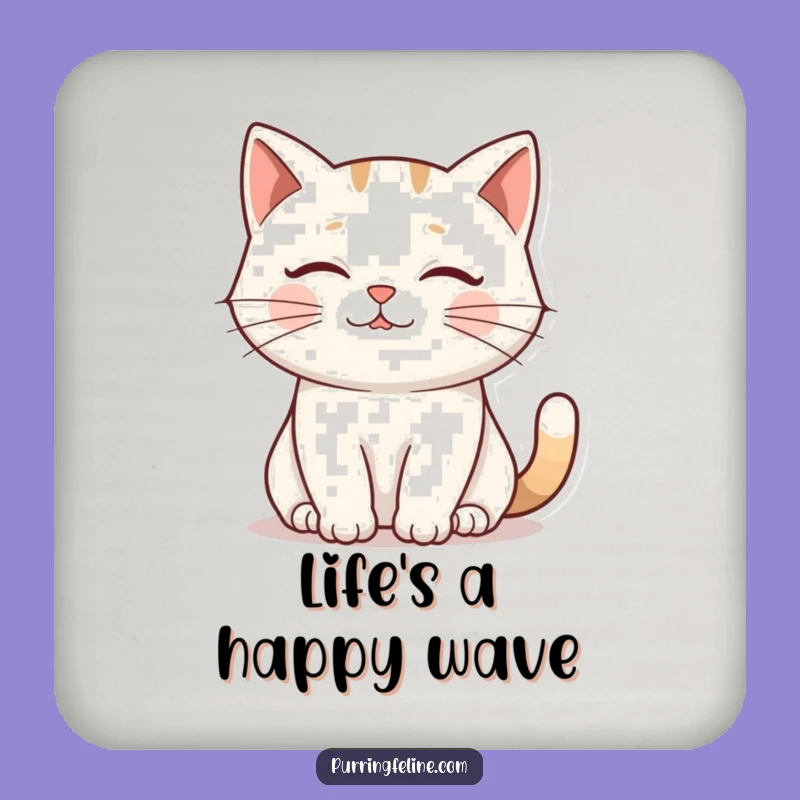 Funny Cat Ripple Coaster - Gentle Purr Drink Protector, Perfect Housewarming Gift