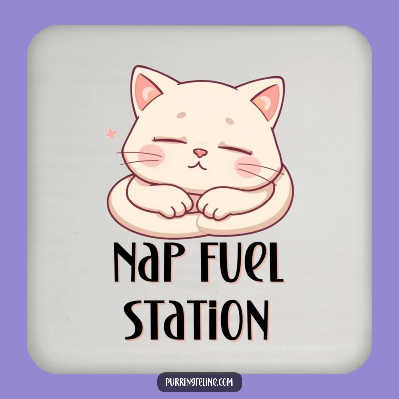 Funny Sleeping Cat Coasters - Protect Surfaces with Hilarious Snoozes