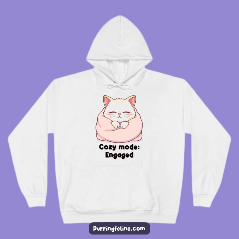 Funny Cozy Cat Purr Hoodie - Ultimate Warmth and Hilarious Comfort!