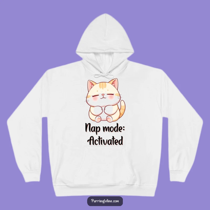 Funny Content Cat Purring Hoodie: Cozy Up with Pure Happiness