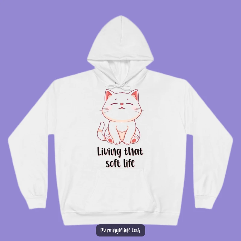 Funny Relaxed Cat Hoodie: Cozy Gift for Cat Lovers Seeking Ultimate Comfort and Purrs