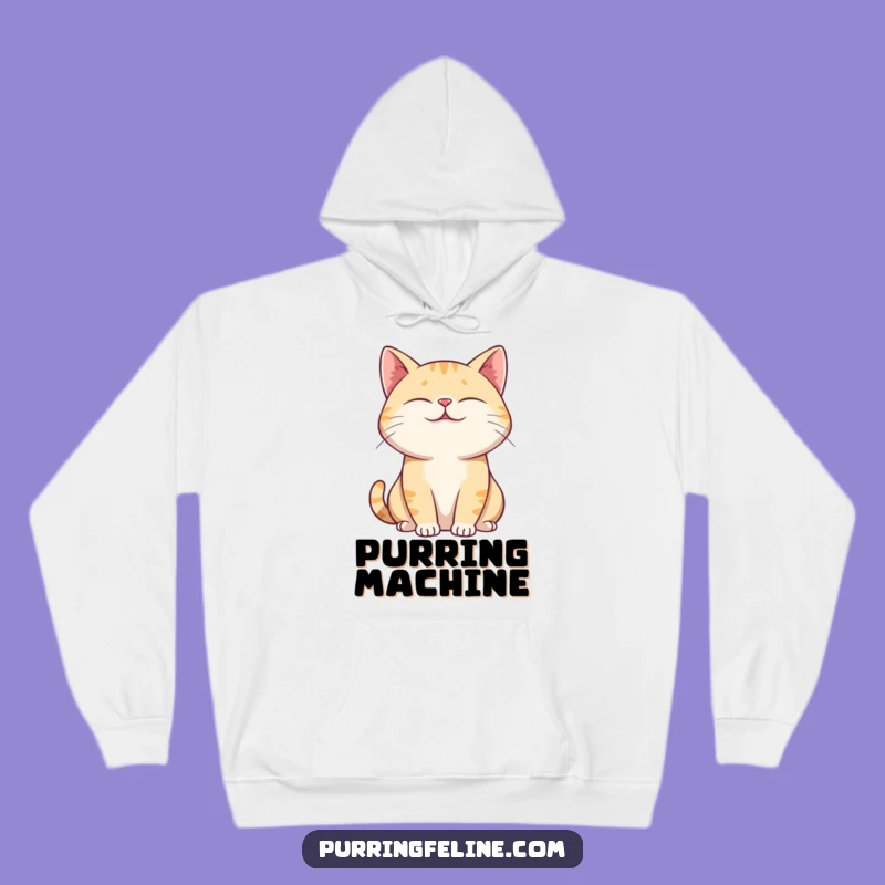 Cozy Funny Purring Cat Hoodie - Warmth & Hilarious Relaxation