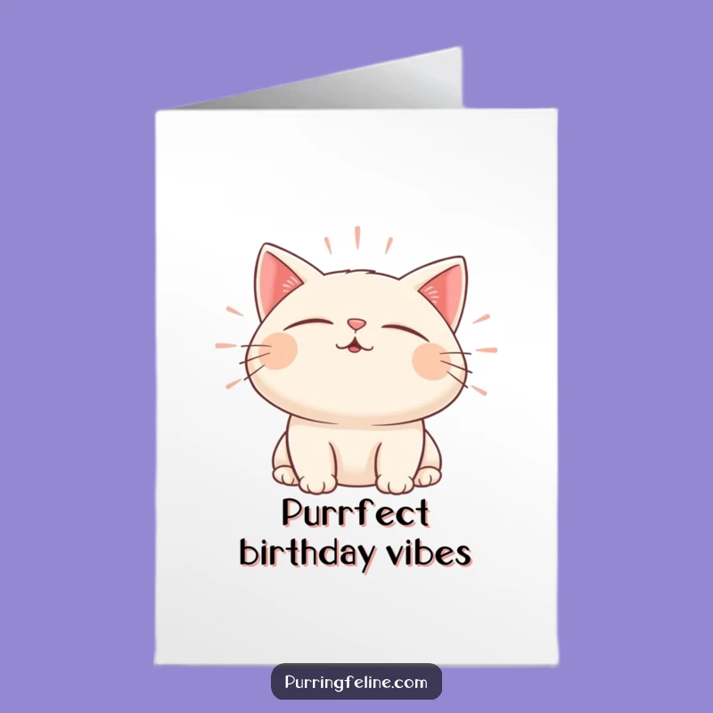Free Printable Birthday Card: Zen Cat Sound Humor, Funny Downloadable Gift