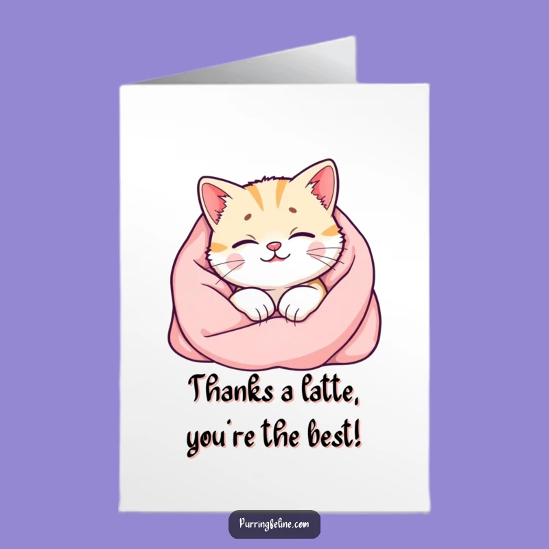 Free Printable Thank You Card: Cat Purr Glow - Heartfelt Downloadable Gift