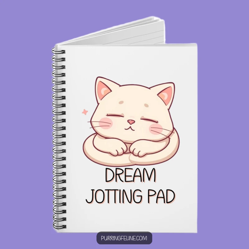 Funny Sleeping Cat Notebook - Journal Your Dreams with Hilarious Notes