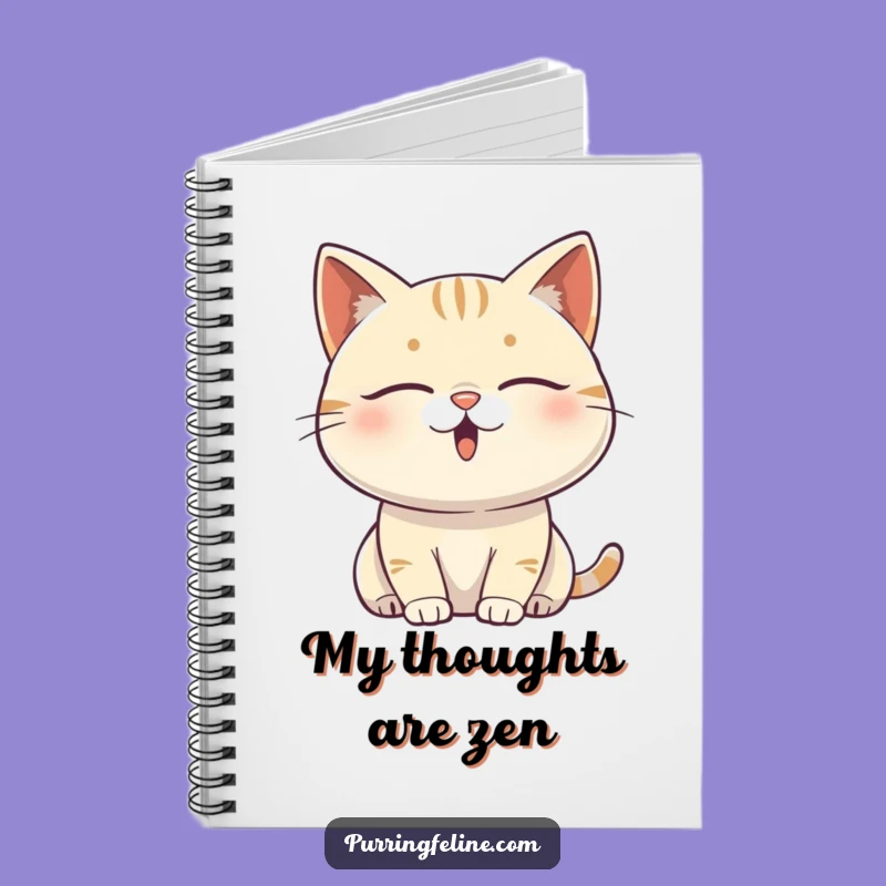 Funny Content Cat Vibrating Notebook: Journal for Blissful Thoughts, Perfect Funny Gift