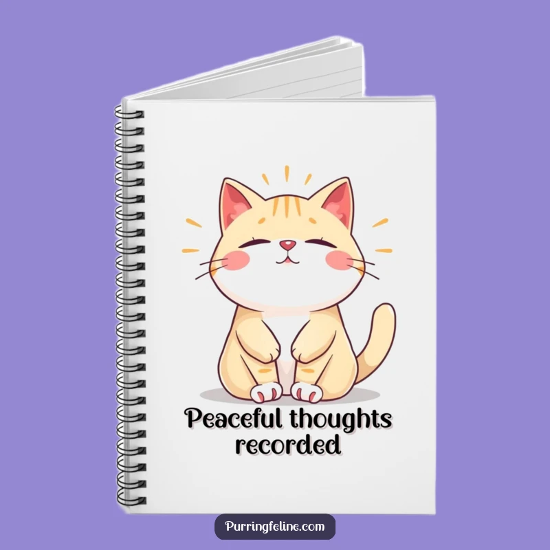 Funny Relaxed Cat Notebook: Journal with a Peaceful Hum, Ideal Funny Gift