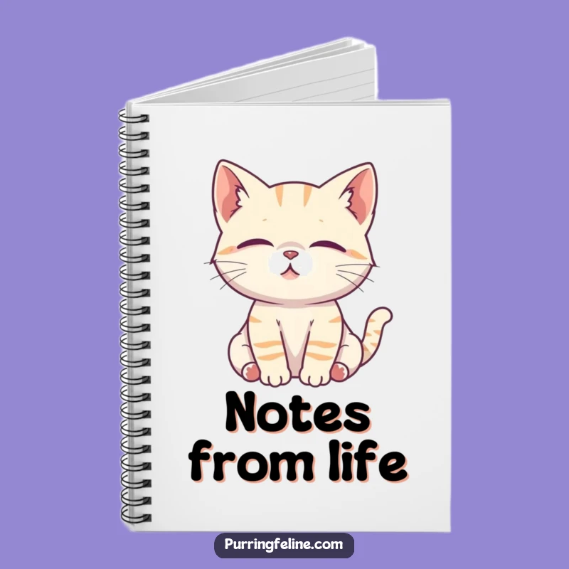 Funny Attentive Cat Cub Notebook - Journal Your Thoughts with Focus