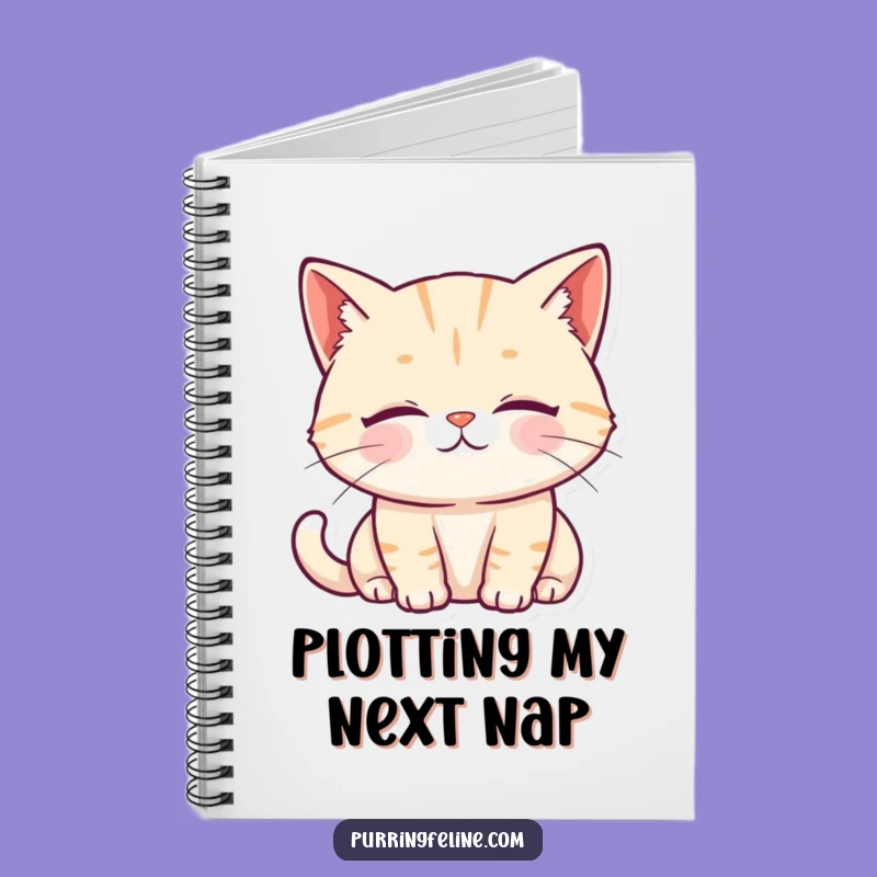 Funny Serene Cat Notebook - Peaceful Journal, Hilarious Gift for Writers