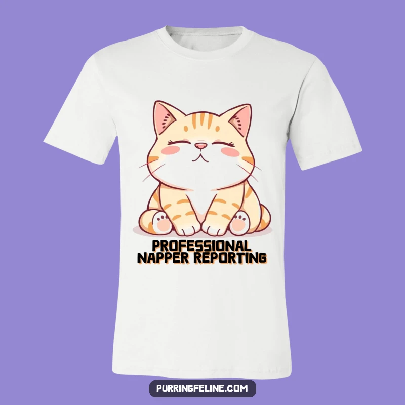 Funny Cat T-Shirt: Wear the Comfy Kitty's Contented Rumble, Hilarious Pet Lover Tee
