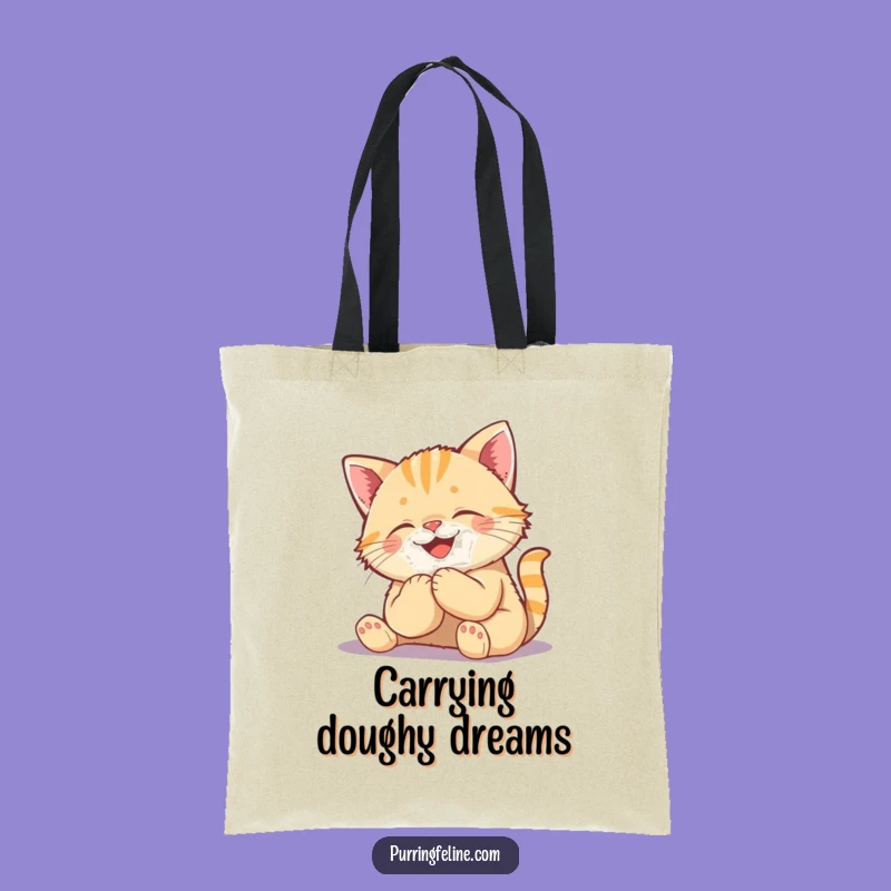 Funny Kneading Cat Cub Tote Bag: Happy Kitty Bag for Joyful Everyday Adventures